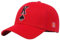 QOHNK Pokerhut für Herren, Baseballkappe, Poker, Glückskarte, Baseballmütze, bestickt, Spaten, K, Sonnenhut, Angelmütze, rot, Einheitsgröße