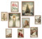 Skyists Weihnachtsengel Poster Kunstdrucke, Vintage Weihnachten Wandkunst Dekor, Little Match Girl Poster, Weihnachtsbaum, Schneemann, Vintage Weihnachtsbilder für Schlafzimmer Wohnzimmer Wohnheim
