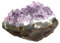 TNSLAND Amethyst Druse Natürliche Heilsteine Cluster Bergkristall Amethyst Stein Edelsteine Groß Kristalle Unregelmäßige Geodenhöhlen Drusensegment Rohsteine Reiki Heilung Kristall Deko 50-60g