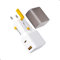 VOLTME Reiseadapter Weltweit Universal, VITO 35W USB C Internationaler Reisestecker, PD3.0 2-Port USB A QC3.0 Ladegerät Travel Stecker Adapter für Tablets Handys Smartwatches und mehr, Weiß
