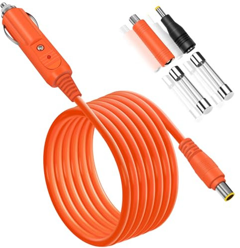 YEZriler Car Charging Cable 14Awg For Jackery Portable Power Station Explorer 3000 2000 1500 1000 500 880 550 300 290 240 160 Jackery Cigarette Lighter Charger Accessories Dc Adapter Cable