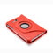 INSOLKIDON Compatible con Samsung Galaxy Tab 3 Lite 7.0 Inch SM-T110/T111 Tablet Funda Protectora de Cuero Bumper Protección Carcasa con Soporte Función, Auto-Sueño/Activación (Rojo)