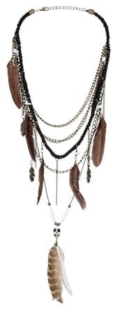Boland 72391 - Halsband Voodoo Priester, Halskette für Kostüme, Halloween und Karneval, Schamane, Wunderheiler