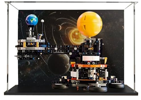Acrylic Display Box, Compatible with Lego 42179 Orbiting The Earth and Moon Kit, Collectible Gift Display Box, Organizer (Box Only)