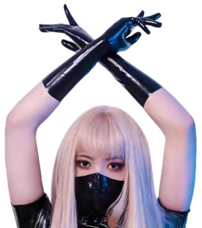 Generisch turlatexhandschuhe aus Malaysischem Latex, Einteilige Formung, Fünf Finger, Unisex für Damen & Herren, Kostümzubehör für Cosplay, Hochzeit & Maskenbälle