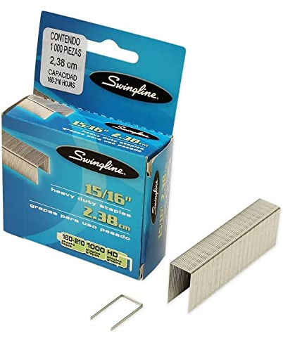 Swingline Heftklammern, strapazierfähig 15/16 - 1000/Box silber