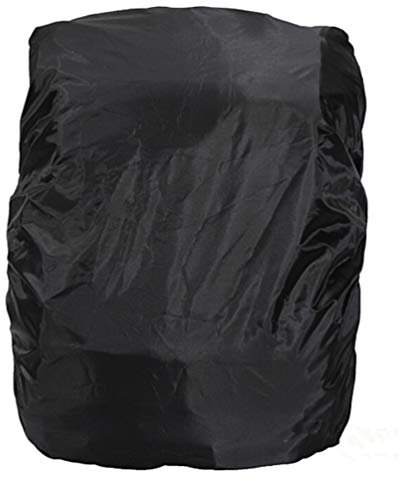 WINOMO Wasserdichte Rucksack Regenabdeckung Universal Faltbare Outdoor Camping Wandern 15L-35L (Schwarz)