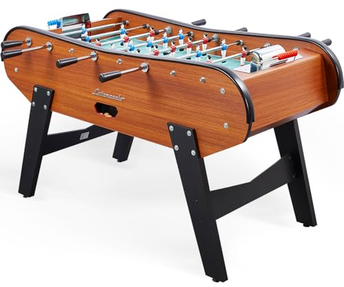 CATENACCIO Babyfoot Adulte Sportivo 161x110x95cm – Baby-Foot Café avec 4 Balles – Table de Jeux Hêtre, Robuste, Idéal Famille, Amis, Usage Intensif