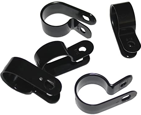 Lumonic Kabelclip Set 100x P-Clip I Perfekt geeignet für Kabel mit 19mm Durchmesser 3/4 I Auch als: Kabelschelle, Kabelhalter und Chassisklemmen eins