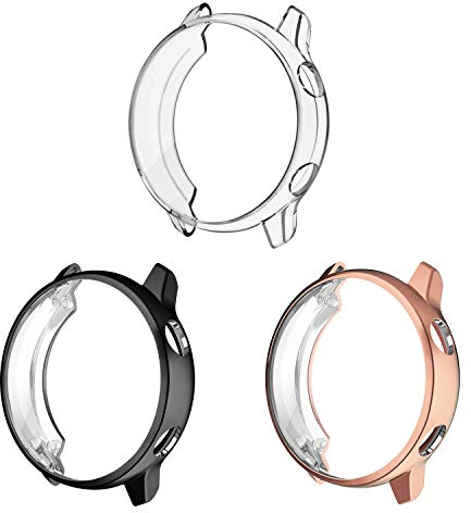 Fintie 3 Pièces Coque Compatible avec Samsung Galaxy Watch Active 40mm, Protection Écran en TPU Souple