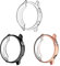 Fintie Hülle kompatibel mit Samsung Galaxy Watch Active 40mm Smart Watch - [3 Stück] Ultra-Dünn Leichte Displayschutzfolie Polycarbonat Schutz Gehaüse Abdeckung, Schwarz/Roségold/Transparent