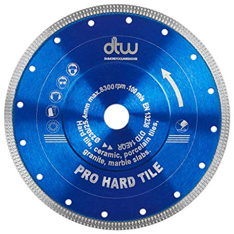 DTW Pro Hard Tile Diamond Blade 230mm x 22.23mm