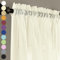 MYSTIC-HOME Sheer Curtains 63 Inch Length, Rod Pocket Voile Drapes for Living Room, Bedroom, Window Treatments Semi Crinkle Curtain Panels for Yard, Patio, Parlor, Set of 2, 132cm x 160 cm