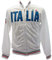 BrolloGroup Felpa Italia Zip Intera Senza Cappuccio PS 32613-bis (Bianco, XXL)