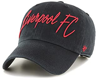 '47 Brand Damen Clean Up Adjustable Cap Liverpool FC EPL-LYRIC04GWS-BK Schwarz, Size:OneSize