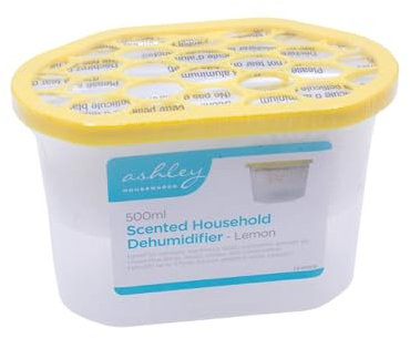 Dehumidifiers for home Disposable damp absorber Household condensation absorbers Scented small dehumidifier household essentials for caravans, homes damp traps (Lemon Dehumidifier (500ml) - 5)