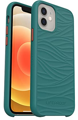LifeProof Wake Hülle für iPhone 12 mini, stoßfest, Sturzschutz bis 2 Meter, schlanke schützende Hülle, Nachhaltig hergestellt aus recyceltem Ozeanplastik, Blaugrün