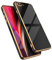 EYZUTAK Case for iPhone 7 Plus iPhone 8 Plus, Electroplated Solid Color Case Slim Flexible Soft TPU Bumper Shockproof Protective Durable Cover with Camera Protection - Black