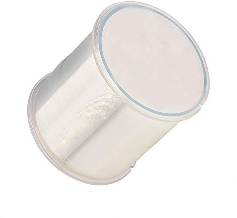 500 metri di lenza da pesca, 0,2 mm di nylon trasparente, filo da pesca a forte tensione, filo di nylon invisibile, per decorazioni da appendere gioielli
