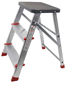 Taburete, escalón o escalerilla de Aluminio de 3 peldaños