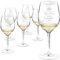Maverton 6 Verres à Vin en Cristal - Verres Personnalisés 350 ml - Cadeau Couple - Cadeau Personnalisé - amis - parents - anniversaire - noces - 10 ans de mariage - mariage