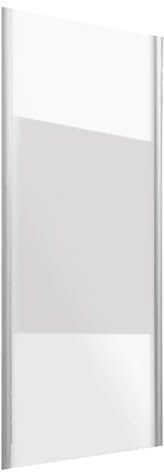 Paroi de douche fixe cristal sérigraphié ligne Essential 68-70 cm
