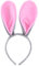Amosfun PLÜCH Hasenohren Haarreiw für Hochzeit Geburtstag Ostern Party Kostüm Cosplay (Grau Und Rosa)