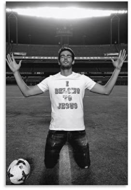 Kaká Berühmter Athleten-Fußball-Poster, Kunst, Wandgemälde, Leinwand, Poster, moderne Schlafzimmerdekoration, 60 x 90 cm