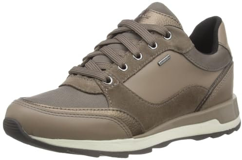 Geox D New Aneko B ABX B, Zapatillas Mujer, Dk Taupe, 37 EU