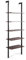 GYMAX Libreria Scaffale a Scala da Parete, Mensole a 5 Ripiani, Struttura in Metallo, Design Aperto, Portata di 150 kg, Arredo Soggiorno, Ufficio e Camera, Stile Moderno ed Elegante (3)