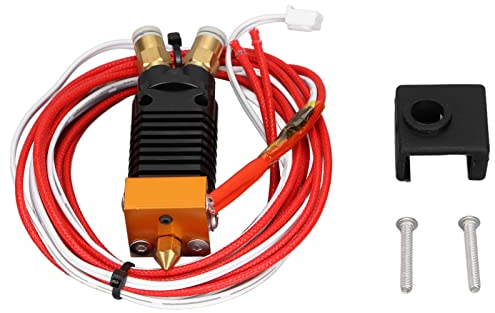 2-In-1-Out Hotend Kit, 2-Farbiger 12V Metall 3D Drucker Extruder mit Silikon Abdeckungsschrauben für Ender 3, CR10S Pro (24V)