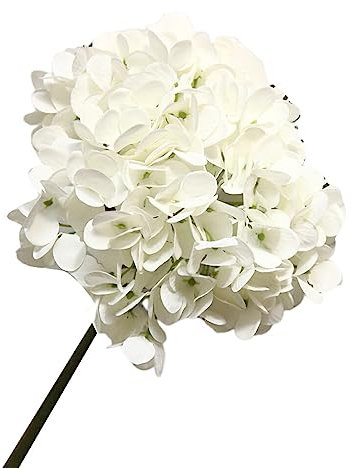 lmoikesz Artificielle Hortensia Fleur Soie Faux Bonsaï Maison DIY Table Décor Décoratif Fleurs Bouquet pour la Fête De Mariage, Blanc
