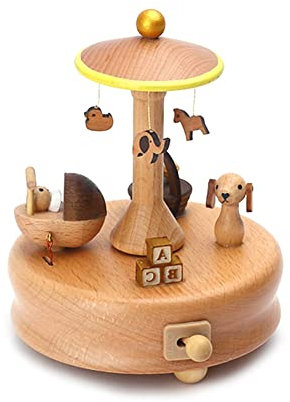 Spieluhr, Kleine Spieldose Spieluhr Für Weihnachten Aus Mit Figuren Musik O Tannenbaum, Dekoration Für Das Kinderzimmer, Spieluhr Weihnachten Mit Musik, Mini Spieluhr Weihnachten