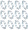 PATIKIL 30 Pack 28-31mm Double Ear Hose Clamp, Galvanized Steel Crimp Rings for Tubing Pipe Fitting Connections, Silver Tone