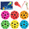 AIHAOYU 6 Stück Jump Ball - Mini Farbiger Jump Ball Hohe Bounce Loch Ball Toy, Hohe Springender Gummiball, Super High Bouncing Space Ball, Planeten Hüpfbälle für Outdoor & Indoor