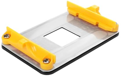 YAODHAOD CPU Backplate,Radiator Fan Bottom Iron Shelf,for AM4 AMD Bracket B350 X370 X470 A320 Motherboard (CPU Bracket Yellow)