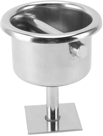 Fdit Pièces Intégrées de Couloir de Nage en Acier Inoxydable en Forme de Gobelet, Tuyau en Acier Horizontal, Base en Plaque d'acier Rectangulaire, Remplacement Direct pour Piscine