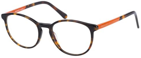 Radley Rund Azetat Brillen in Orange für Damen, Brille mit Sehstärke, optional mit Sonnenbrillen tönung oder Blaulichtfilter (Modell RDO-6004-102)