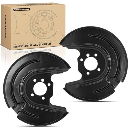 Frankberg 2x Spritzblech Bremsscheibe Hinterachse Kompatibel mit Golf VII Van 5G1 1.6L 2012-2017 Leon 5F1 1.0L-2.0L 2016-2020 Q2 GAB GAG 1.0L 1.6L 2016-2020 Replace# 5Q0615612P