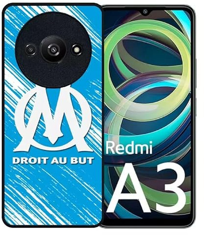 Générique Coque pour redmi a3 - Marseille Foot Om - Silicone - Noir
