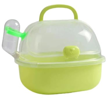 Dreuhuing Sac de transport pour hamster – Cage de transport portable pour hamster – Sac de transport respirant avec bouteille d'eau pour petits animaux de compagnie, souris, hamster