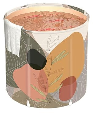 YYRHD-CZ Baignoire Pliante for Adulte, Bain de Glace, Bain d'eau Chaude, Rangement Pliable Rapide, Longue durée de Conservation de la Chaleur, Baignoire autoportante idéale for se Baigner à la Maison
