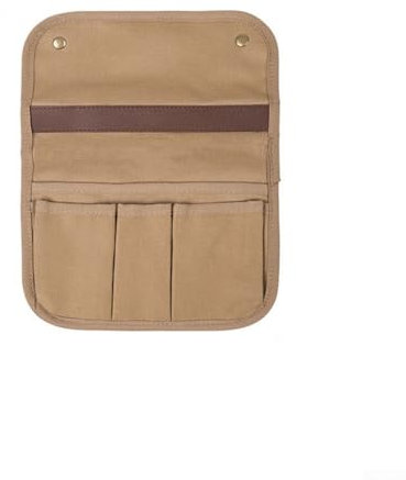 Strandkorb Armlehnentasche, Sessel-Organizer Armlehne Hängende Aufbewahrungstasche, Multifunktionale Armlehnentasche für Outdoor-Stühle, für Camping, Strand, Outdoor (Khaki)