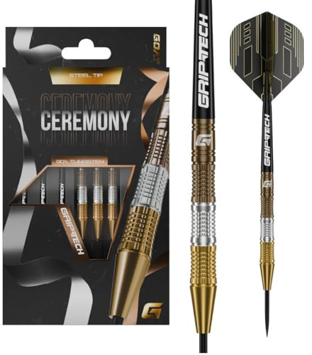 GOAT - Ceremony 90% Steeldarts 24 G, Dartpfeile, inkl. 3 Barrels, 3 Flights & 3 Shafts