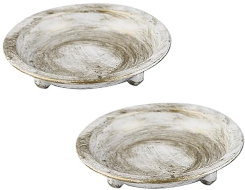 Título de la Vela - Bandeja Mineral para Cocina, a la luz de Las Velas | Botón ceremático del muñón de Hierro | Mesa Auxiliar, Bandeja Decorativa, Velas, decoración