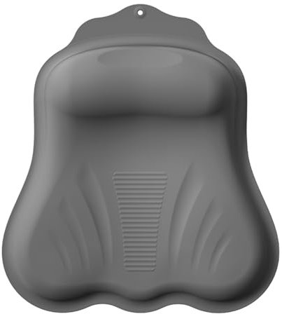 lomonmen Almohada Bañera,Almohadas de Baño con Ventosas,Cojin Bañera Ergonómica Silicona,Cojín de Baño para Jacuzzi SPA e Hidromasajes (Gris)