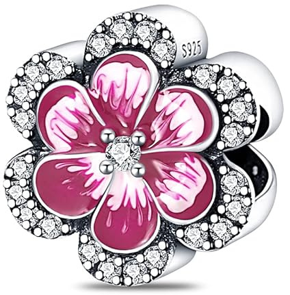 FLUFLO Charm Anhänger Damen 925 Sterling Silber für Armband Charms Beads passend für Pandora Armband und Halskette, Kompatibel mit Europäischen Armbänder für Frauen Mädchen ZZ1