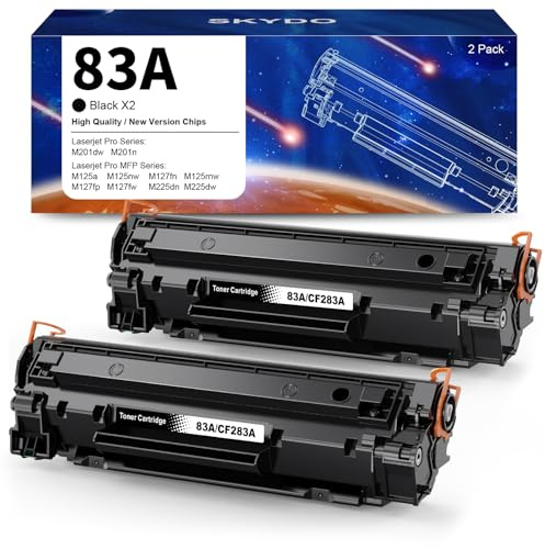 83A Toner Schwarz Kompatibel mit HP 83A CF283A HP 83X CF283X Tone M125nw | Kompatibel mit HP Laserjet Pro MFP M125nw M127fw M127fn M225dw M125a M201dw M201n M225dn M127fp M127fs, 2 Pack