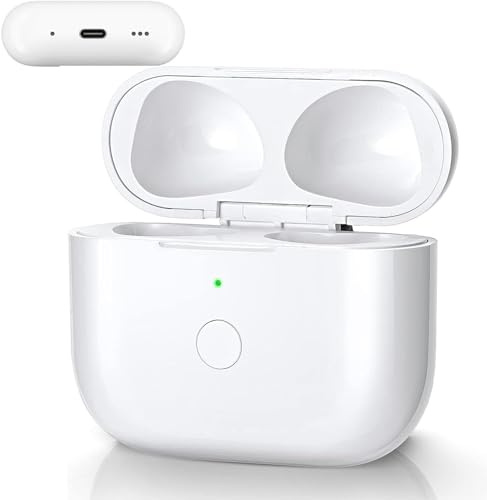 Custodia di ricarica wireless di ricambio compatibile con AirPods 3 (2021), custodia di ricarica wireless con pulsante di sincronizzazione Bluetooth da 670 mAh, batteria integrata(Y29)