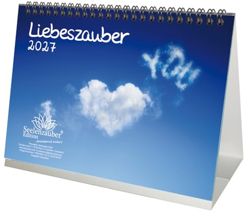 Liebeszauber DIN A5 Tischkalender für 2027 Liebe - Seelenzauber